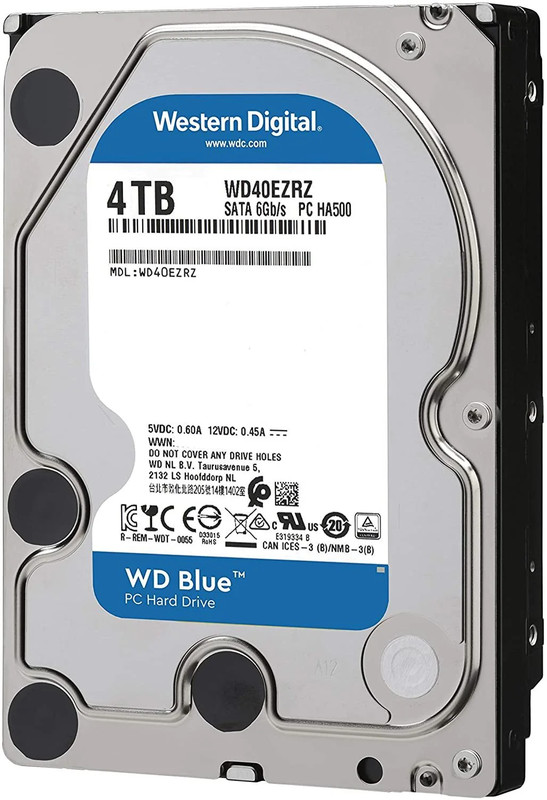 Western Digital WD Blue 4TB 3.5" Internal SATA HDD - مساحة تخزين